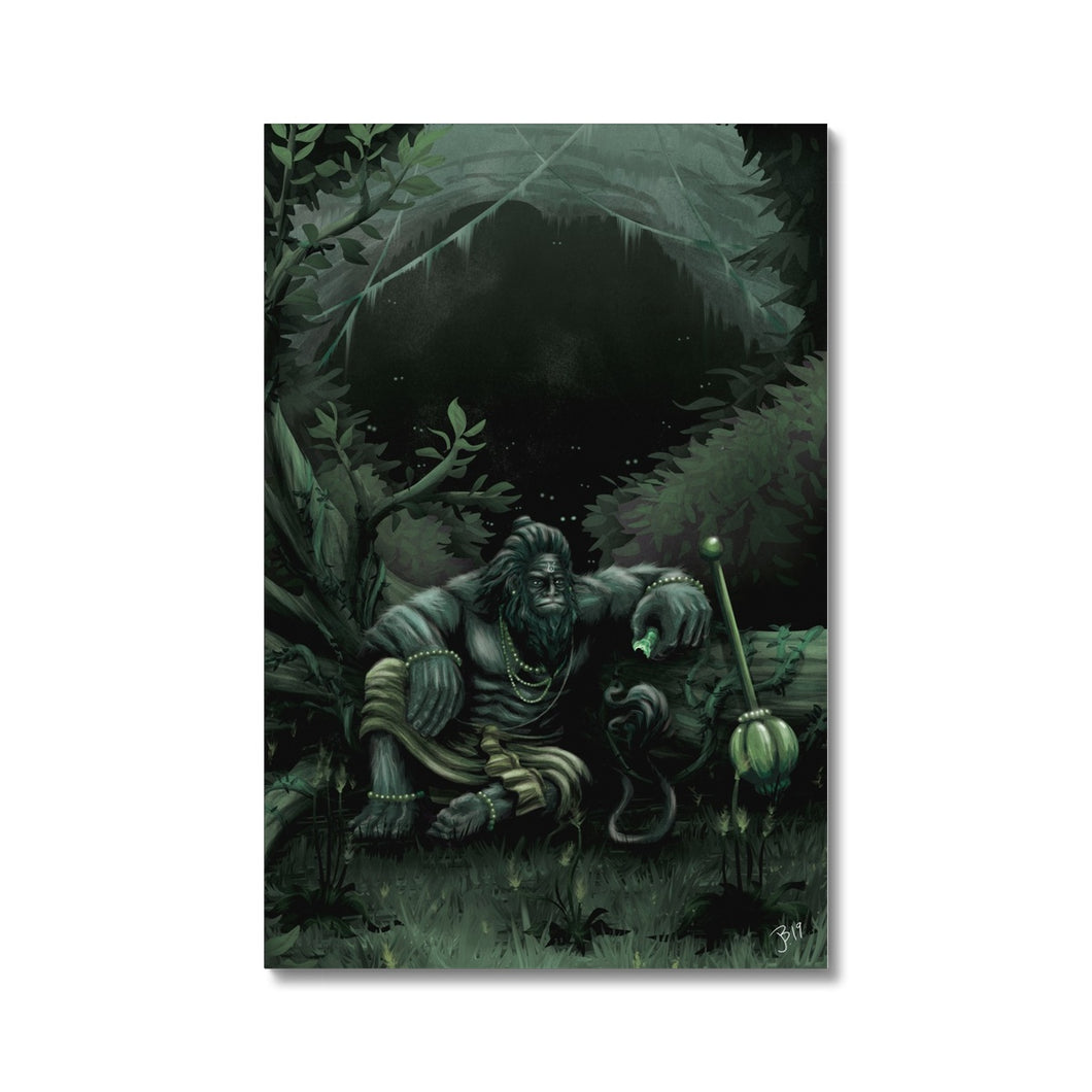 Hanuman Guarding Cave Canvas - The Jai Jais