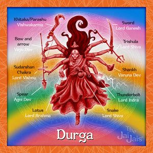 10 Weapons Of Goddess Durga and their Significance.