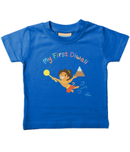 Organic Baby T-Shirt - My First Diwali with Hanuman - The Jai Jais