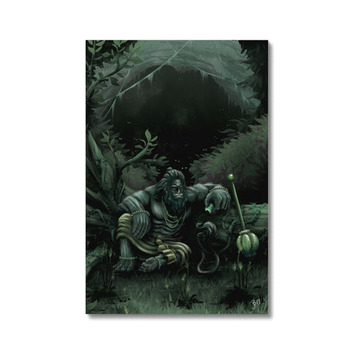 Hanuman Guarding Cave Canvas - The Jai Jais