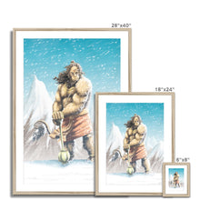 Hanuman Mountaintop Framed & Mounted Print - The Jai Jais
