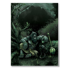 Hanuman in the Jungle, Matte Metal Print - The Jai Jais