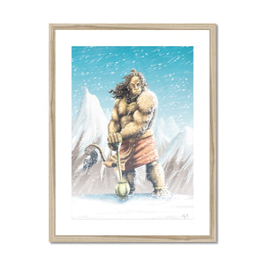 Hanuman Mountaintop Framed & Mounted Print - The Jai Jais