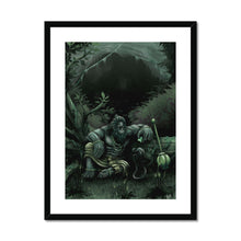 Hanuman Guarding Cave Framed & Mounted Print - The Jai Jais