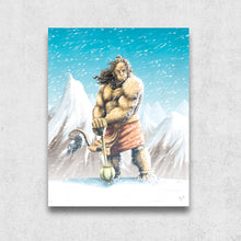 Hanuman on the Mountain, Matte Metal Print - The Jai Jais